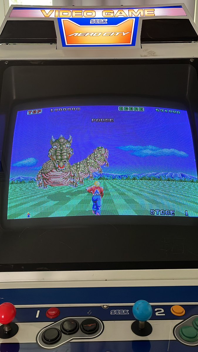 racer4200's tweet photo. Some 32X Space Harrier today.
#sega #32X #spaceharrier #arcade #aerocity #segaaerocity #arcadecab #candycab #crt #crtbot https://t.co/jnYnp6b1Hl