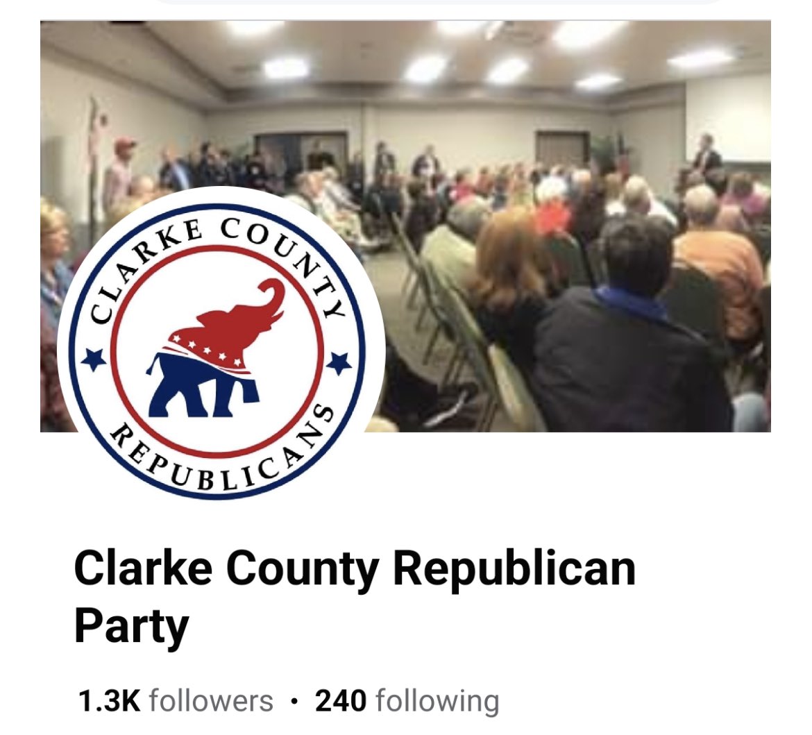 The @ChathamGaGOP voted Thursday for a new logo, and this one won. They deleted the logo from their pictures (wonder why) of the Thursday event  … could it be that the logo was taken from @AthensGA_GOP #gapol