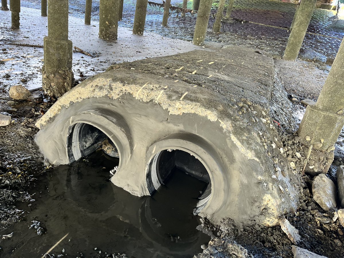 Great work by the team repairing this concrete outfall and replacing the valves with modern technology tideflex variants #CivilEngineering #outfall #valves #greatwork Call us now for a quote on your marine and civil engineering project.