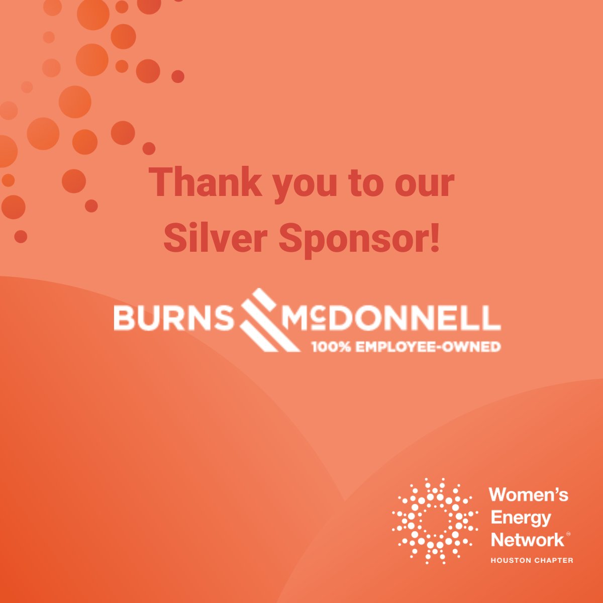WEN_Houston's tweet photo. We are always thankful for the sponsors that help WEN Houston thrive and grow. Today’s sponsor shout out goes to one of our silver sponsors, Burns&amp;McDonnell!

#womeninenergy #wenhouston #networking #energy https://t.co/6AYGeeGtzt