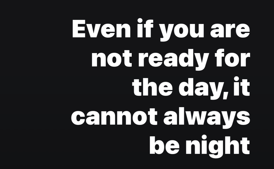 Word for those not ready for the #Suinami 🌊 👇👇

Even if you’re not ready for the wave, It can’t always be calm, the #Suinami is on us.