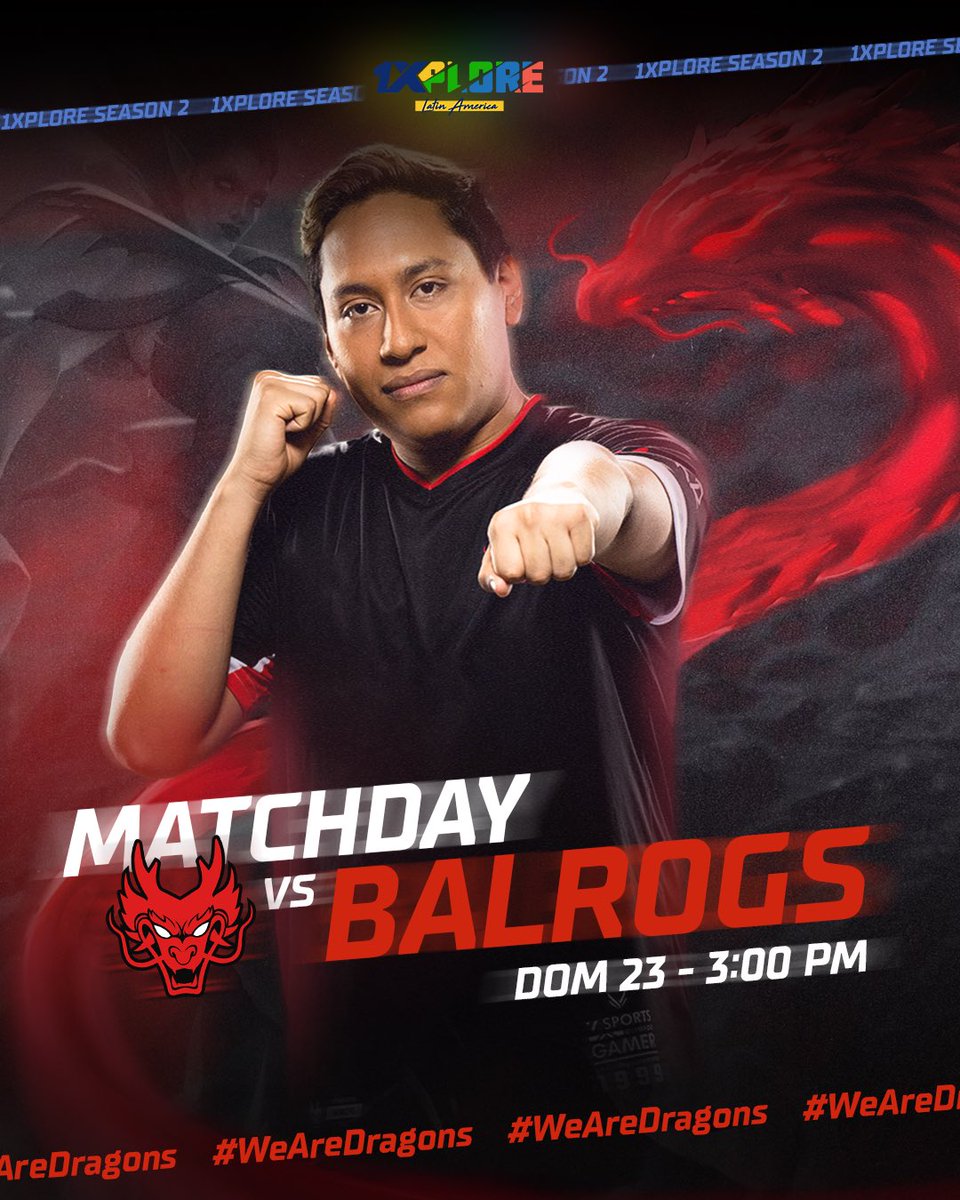 Hoy es nuestra primera serie vs <a href="/Balrogs_Esports/">GEORGeek</a> , esperamos contar con su apoyo dragones, letsgo! 🔥

🇵🇪 3:00 pm
🇧🇴 4:00 pm
#WeAreDragons