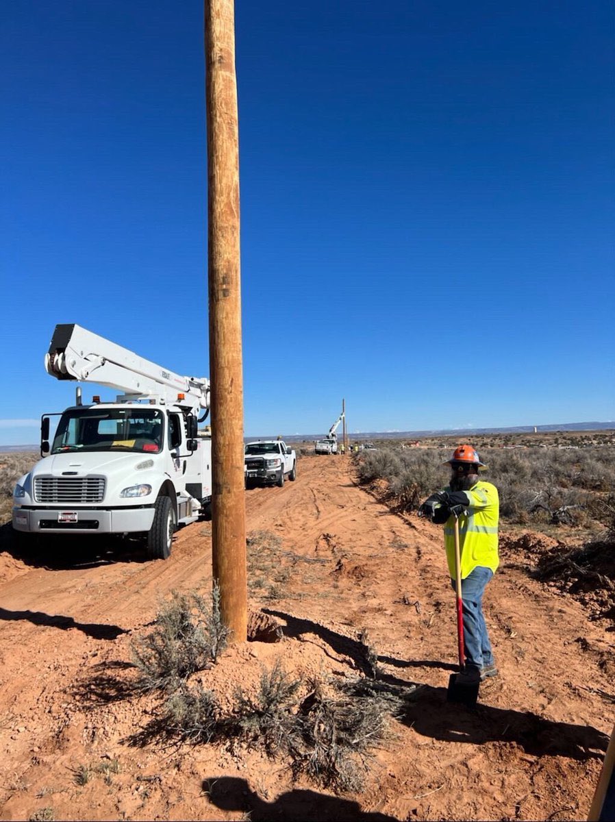 LakotaMan1's tweet image. Thanks to President Biden’s Inflation Reduction Act, remote locations on the Navajo Nation reservation will be receiving drinkable water and residential electricity for the first time — ever.