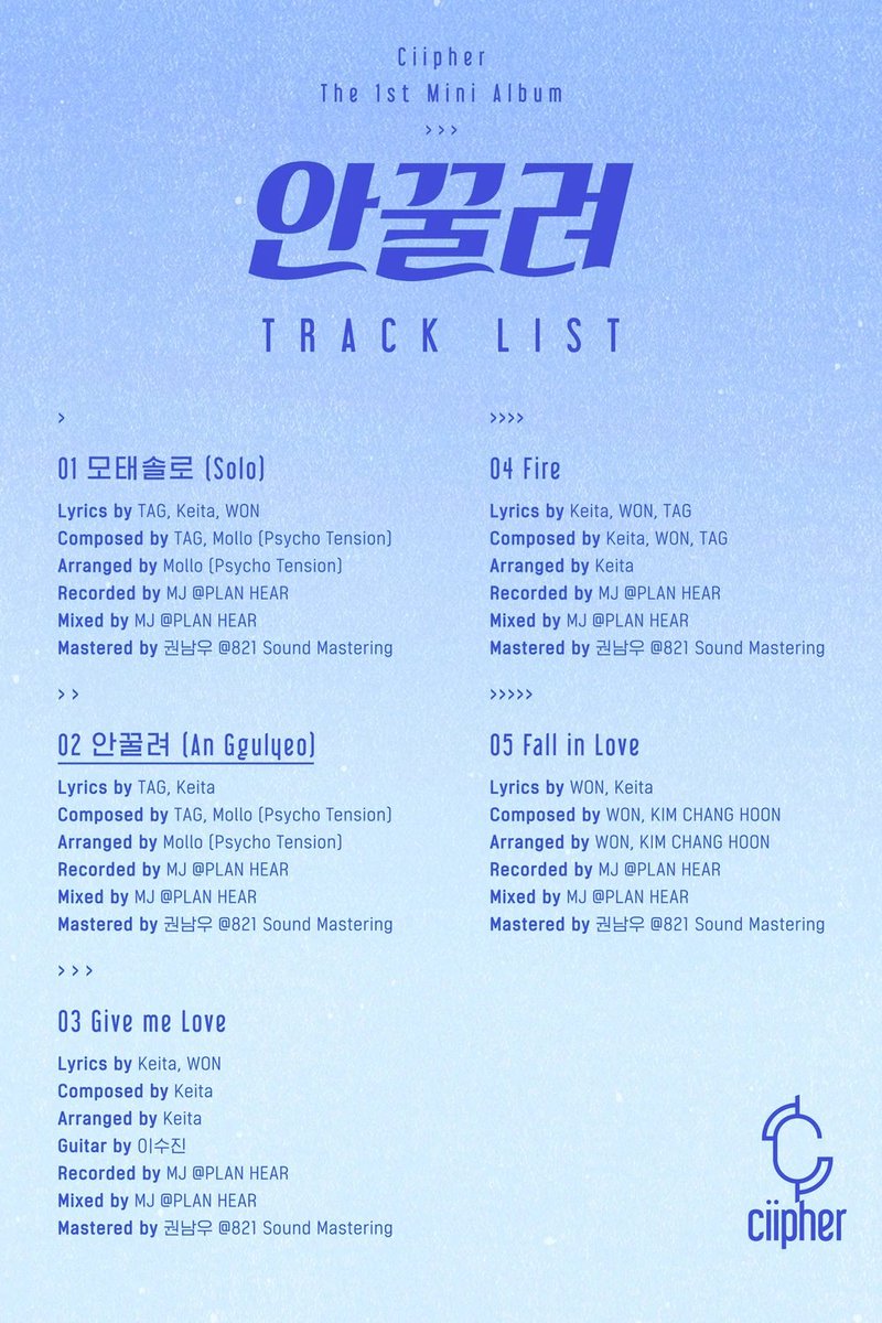 PockeitaxClues's tweet photo. #Ciipher(#싸이퍼)is a 7 member boy group under Rain Company.I Like You (안꿀려; An Ggulyeo)is their debut mini album. It was released on March 16, 2021 with"I Like You"serving as the album's title track!♥️

check the short thread about the album &amp; members;
https://t.co/38uGjnzjQo https://t.co/po3bhd90VQ