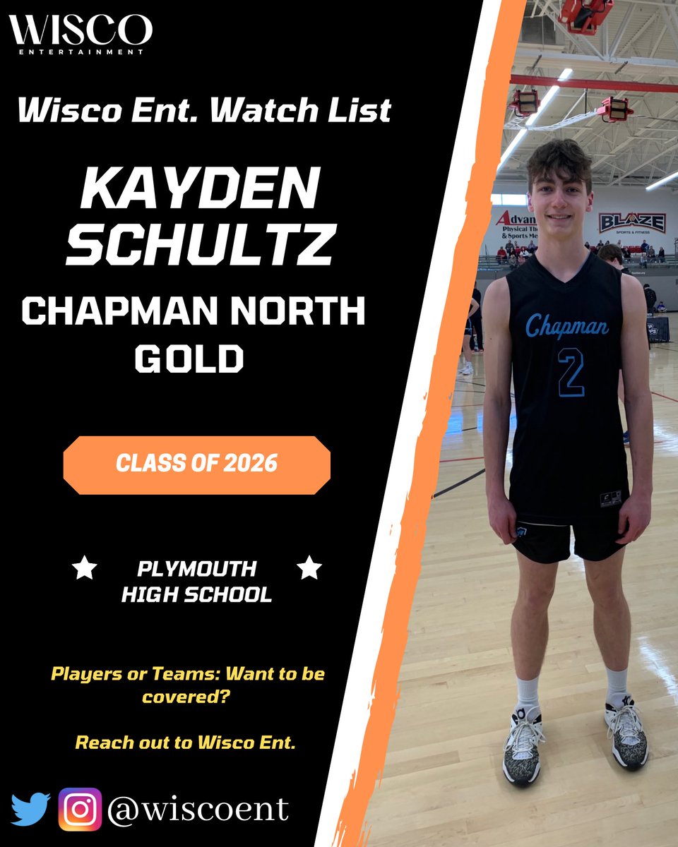 Kayden Schultz (<a href="/KaydenSchultz1/">Kayden Schultz</a>) is one of the better prospects in the 2026 class

Playing up on CBA North Gold 2024 team (<a href="/academy_chapman/">ChapmanBasketballAcademy</a>), Kayden still stood out

✅1st Team All-Conf. as a freshman

3 level scorer &amp; will generate major college interest the next 3 yrs
#WiscoEnt