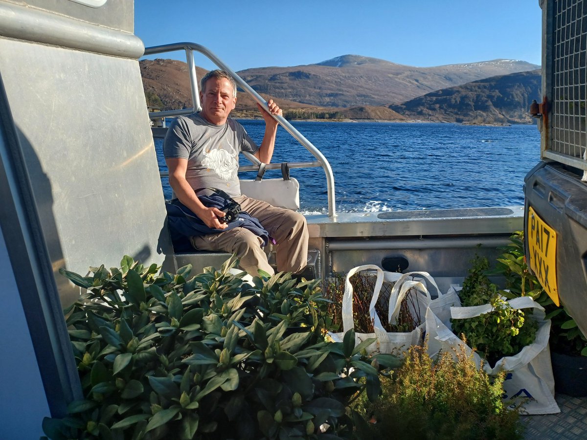 Another 1500 native trees planted in #rewilding plot at Pait Lodge. Great effort Liam and Connor