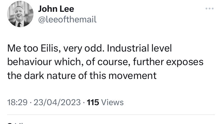 paddycosgrave's tweet photo. Apparently individual citizens on Twitter questioning the Irish media’s silence around an expose of an Irish government ministers criminality are in fact part of a “dark natured movement”. Or so says Daily Mail political editor John Lee. Wild, wild times. https://t.co/tOEGWiSxAZ