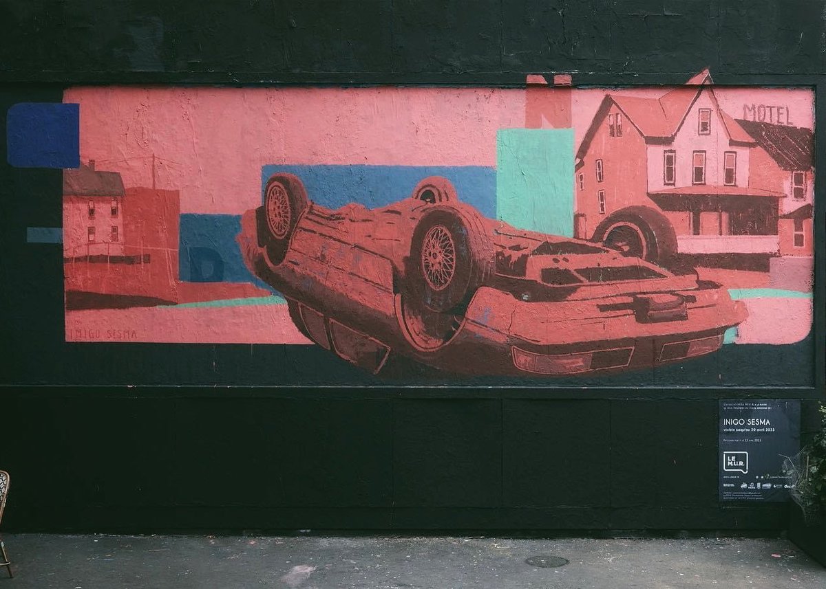 HunterStreetart's tweet photo. [#streetartparis11 / 📸 AVRIL 2023] Artwork by Iñigo Sesma (le 363eme), découvert sur Le Mur Oberkampf dans le 11eme à #paris !
Cette œuvre n’est plus visible et a été remplacé le 22/04 par celle de l’artiste BELIN !
#inigosesma #belin #muroberkampf #streetart #graffiti #urbanart https://t.co/GBUZ2iazh9