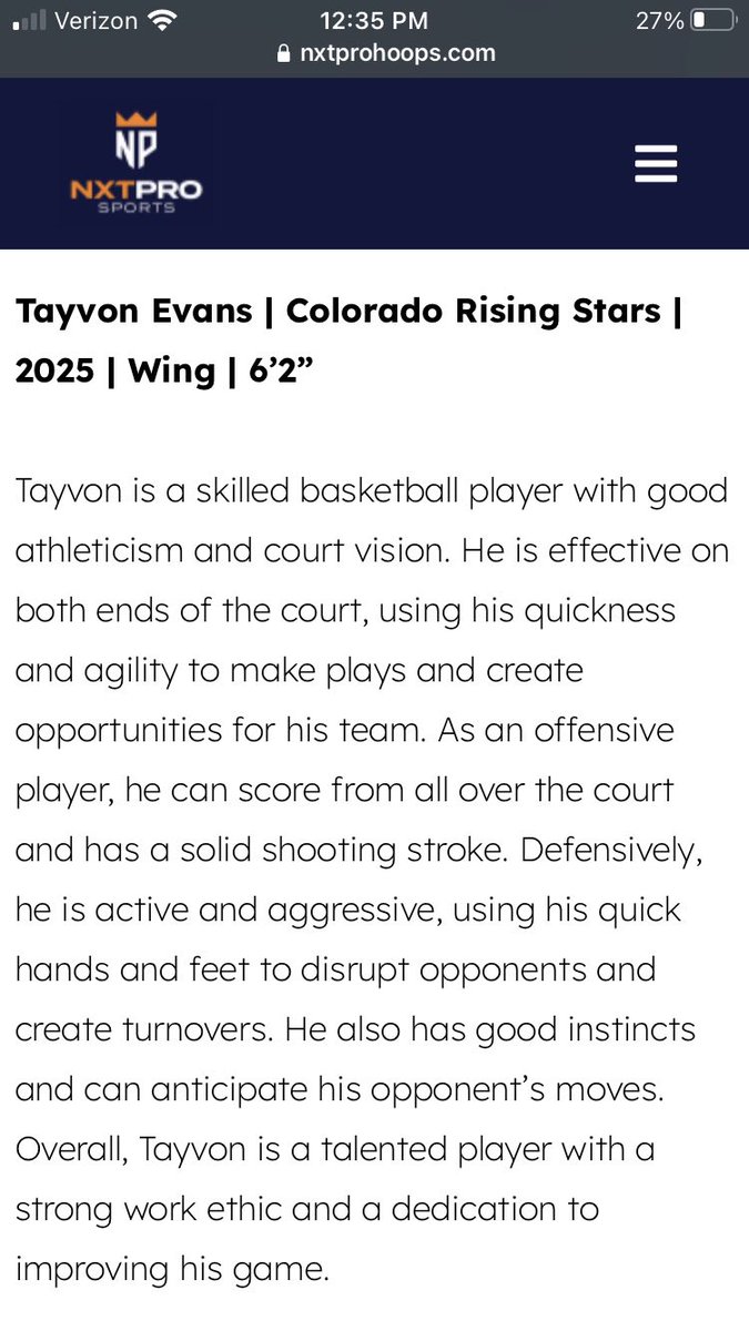 CORisingStars1's tweet photo. @TayvonEvans01 has a relentless motor to!!  Stock rising for this guy right here. @NxtProHoops @NXTProCOHoops @stevej_jimenez @kyleunruh @PrepHoopsCO @RyanGarlandCO @claytonconover https://t.co/wpk1y6aw16