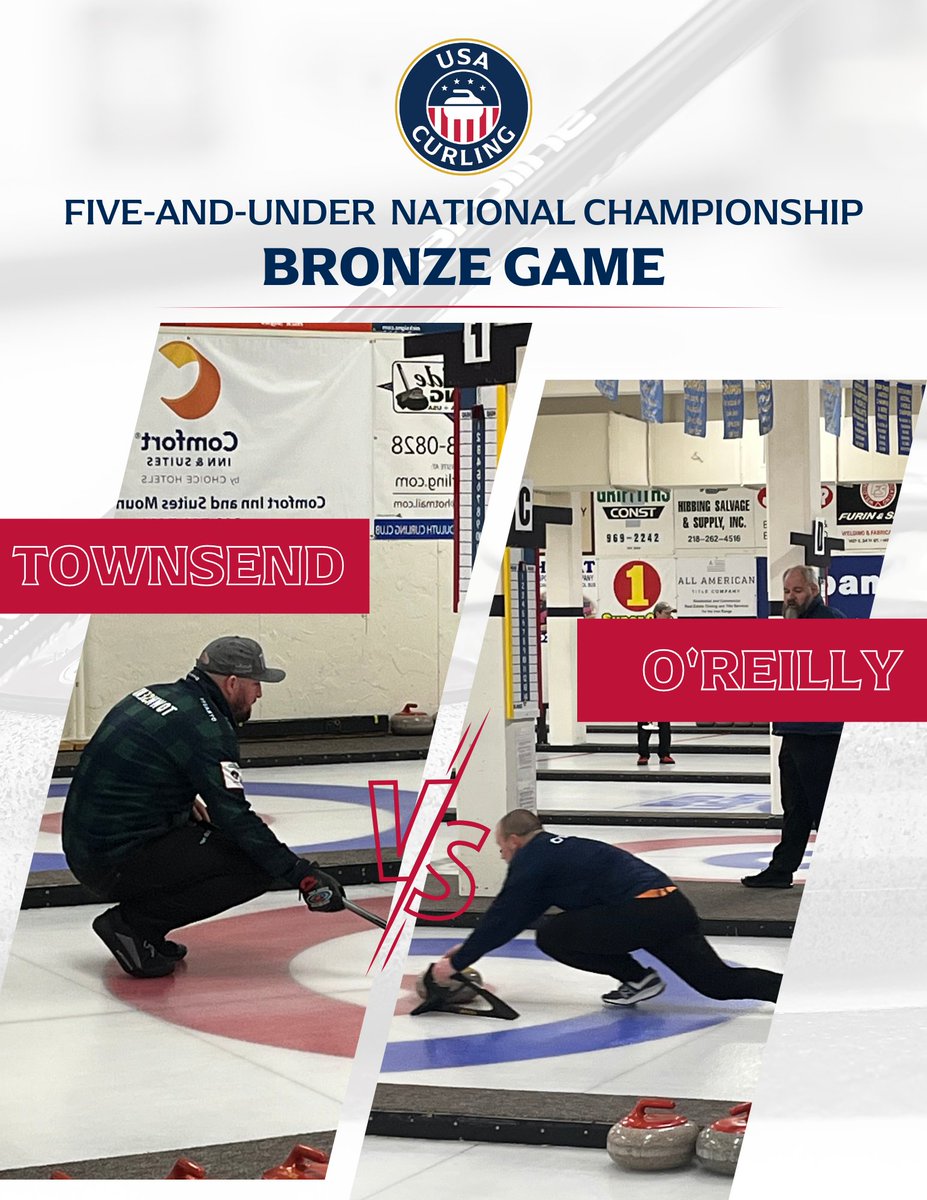 usacurl's tweet photo. The Five-And-Under National Championship finals are approaching. Which teams will claim their medals? 🏆
#USACurling
LIVE SCORING HERE ➡️ https://t.co/o0YuXDbtJF https://t.co/M0bLZQeNnF