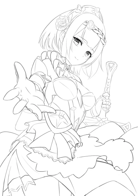 2人目ラフ
原神キャラ装飾えぐいよ～ 