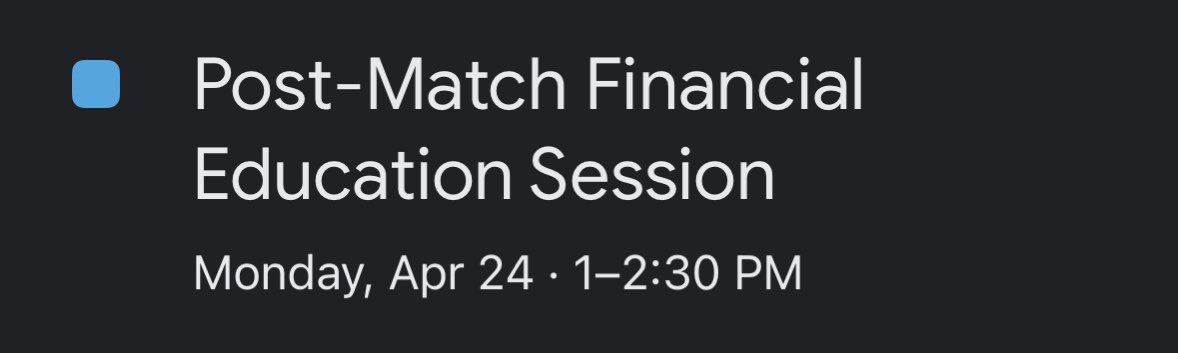 Tyler Olson, EA (@olsonplanner) on Twitter photo Join <a href="/VivetaLobo/">Viveta Lobo MD</a> and me tomorrow at 1pm EST as we discuss personal finance tips for graduating medical students!
Sign up to be on the email list for free in the @adviceresidency profile (not the $99 course).
Anyone on the list will get the zoom link tomorrow at about 12 noon! Join <a href="/VivetaLobo/">Viveta Lobo MD</a> and me tomorrow at 1pm EST as we discuss personal finance tips for graduating medical students!
Sign up to be on the email list for free in the @adviceresidency profile (not the $99 course).
Anyone on the list will get the zoom link tomorrow at about 12 noon!