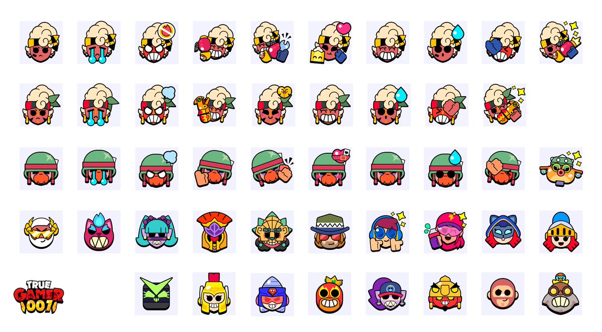 TrueGamer0071's tweet photo. All the pin I did for this Update 🔥🔥🔥. Thanks for the help again @GonVazquez 😊❤️

Which one is your favorite? 👀
#Brawlstars #BrawlerPins https://t.co/eAE6sK9Imc