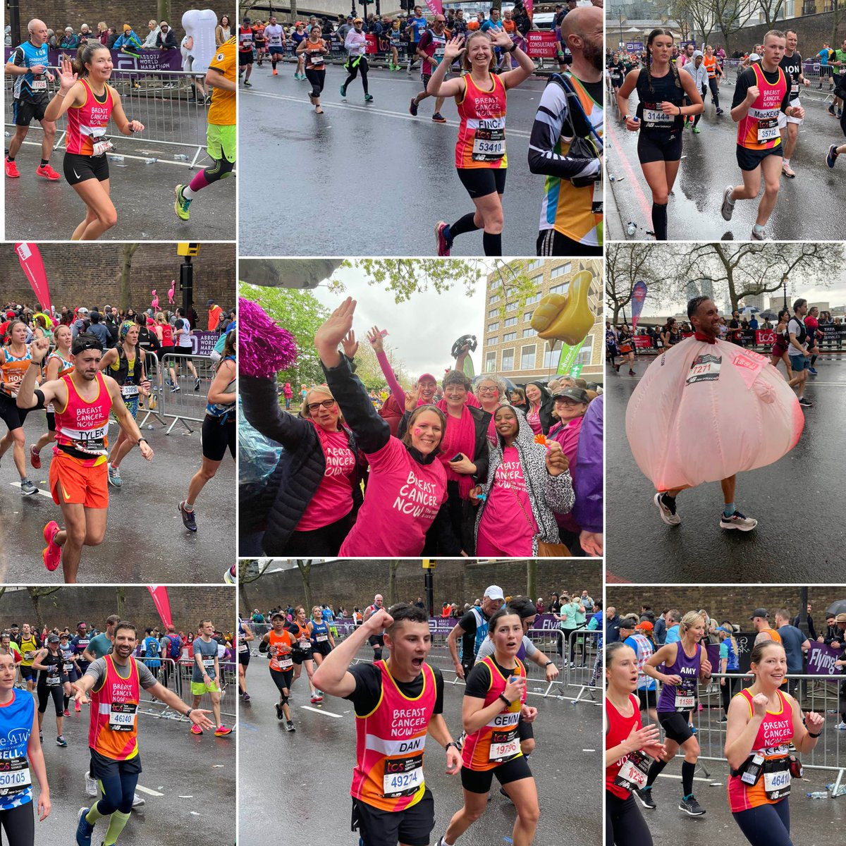 BreastCancerNow's tweet image. What an incredible day! Thanks to all of our #TeamNow runners who took part in the #LondonMarathon 2023. All your hard work and determination will help support our work to provide world-class research and life-changing support, for people affected by breast cancer.