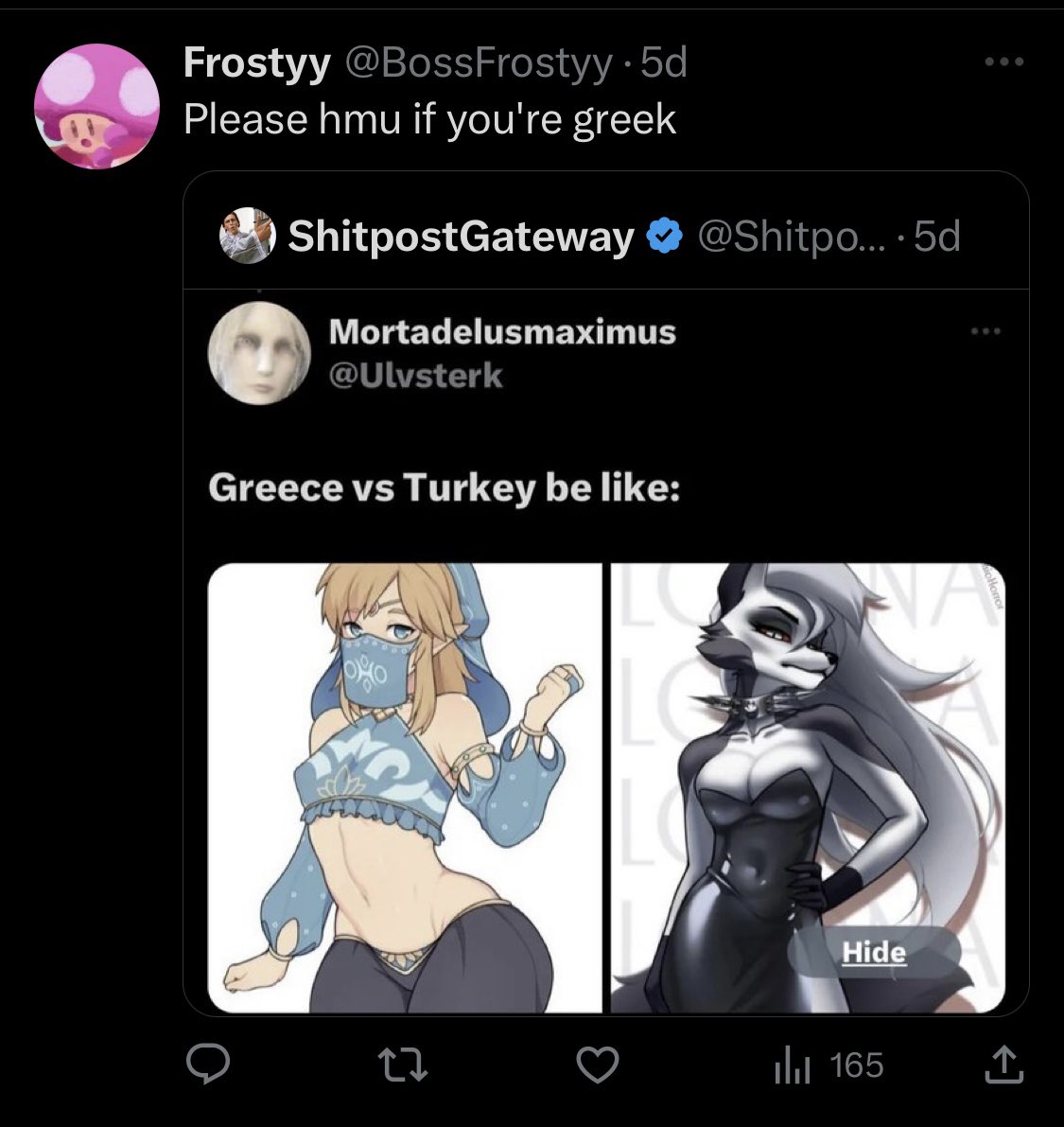 KevinHa37477538's tweet photo. @BossFrostyy @mrdrezq @DN28_Art I like how you talk about their “undesirable sex drive” meanwhile you tweeted this https://t.co/LYAH9180Ie