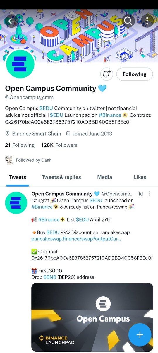 Erwindkd's tweet photo. @Opencampus_cmm 0x66953527388b51b6703a31d634436c4d193452a3 https://t.co/tqtBlfUbpJ