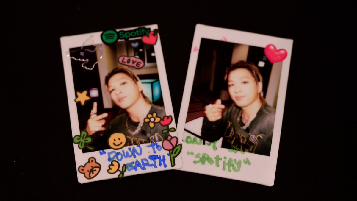 @Realtaeyang be taking polaroid pictures of himself 🤳 We can't wait for 'Down to Earth' tomorrow ✨ #SpotifyxTAEYANG #TAEYANG #DowntoEarth