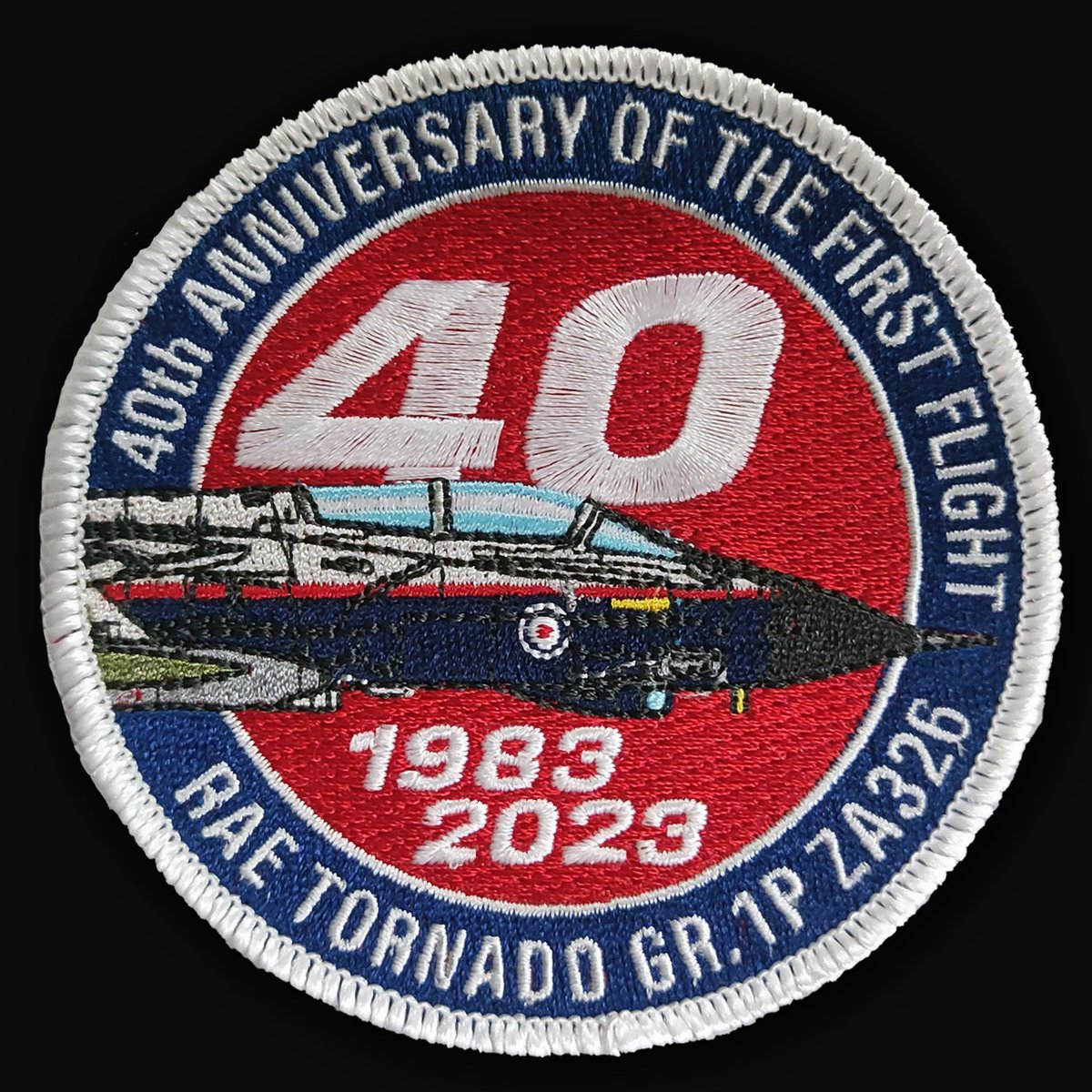 The patch celebrating 40 years since ZA326's first flight is now available for direct purchase at runway25.com/product/za326-…

A percentage of each sale goes directly to the Panavia Tornado Preservation Group to help continue the restoration of ZA326.