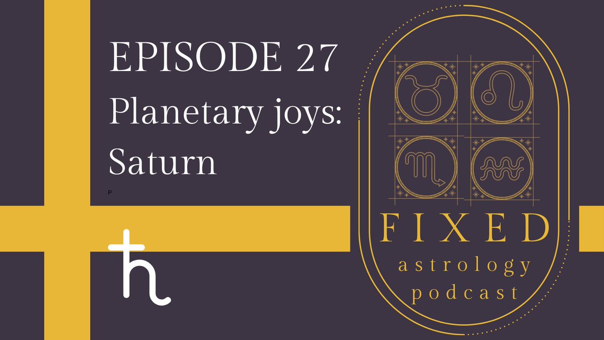 Fixed Astrology Podcast (@fixedastropod) on Twitter photo Finally, our latest ep on Saturn's joy in the 12H is up! We recorded this in January but only had a chance to edit and upload now. Happy Mercury Rx from us π
So our astro weather & announcements will be out-of-date. But Saturn is timeless. Listen here: anchor.fm/fixedastropod Finally, our latest ep on Saturn's joy in the 12H is up! We recorded this in January but only had a chance to edit and upload now. Happy Mercury Rx from us π
So our astro weather & announcements will be out-of-date. But Saturn is timeless. Listen here: anchor.fm/fixedastropod