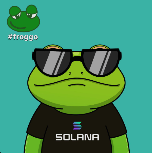 pettyagbthrow's tweet photo. #Froggo Solana #NFT is on fire!

📢** 40% Sold! ** 📢

Check the link below and JUMP into this awesome collection! Don't miss out before the floor rockets! Grab one now!

Link: https://t.co/MWaVRdvIGd

#SolanaNFT #NFTMint #Solana https://t.co/HCTCkmBaor