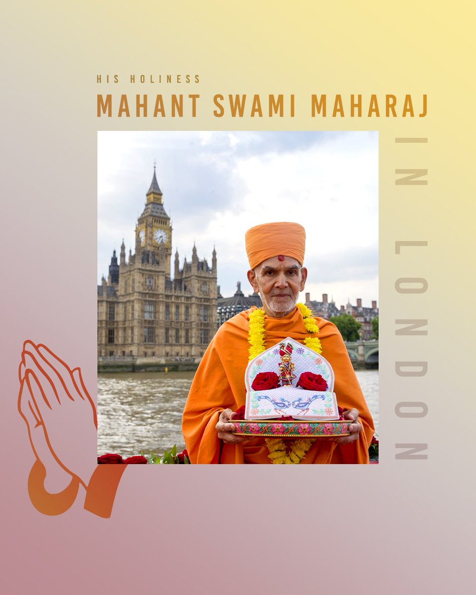10 Days to go until His Holiness #MahantSwamiMaharaj arrives in London!

#BAPS #MahantSwamiMaharaj #MahantSwami #Swaminarayan #Vicharan #Swagat #SwamiIsComing
