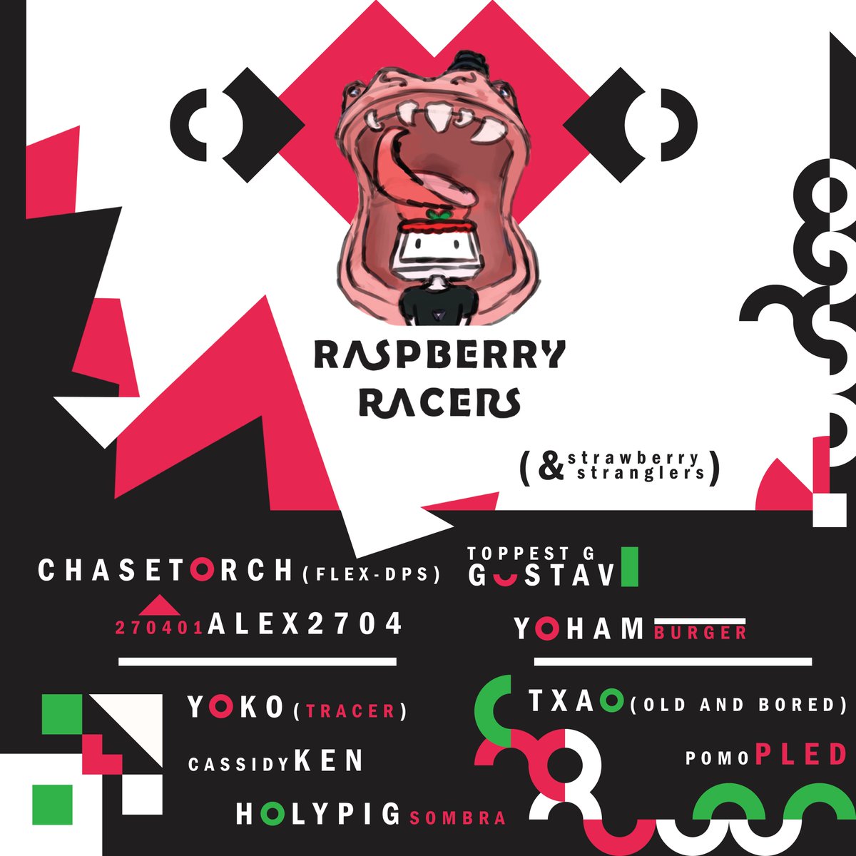 The Racers are racing once again. First race tomorrow. 🫳@Chasetorchh 😎@Alexander270401 😺@Yoko_OW 🌹@sxnken 🦑🎮@TheHolyPig_ow 🐍@OWGustav 🍔@yoham_ow 🕵️@Txao_ 🐀@pledplers #SWTRR