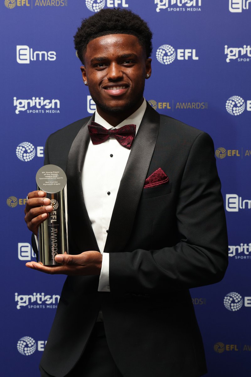 Plymouth Argyle FC (@argyle) on Twitter photo 📸 Your <a href="/SkyBetLeagueOne/">Sky Bet League One</a> Young Player of the Season!
<a href="/BaliMumba8/">Bali Mumba</a> | #pafc | #EFLAwards 📸 Your <a href="/SkyBetLeagueOne/">Sky Bet League One</a> Young Player of the Season!
<a href="/BaliMumba8/">Bali Mumba</a> | #pafc | #EFLAwards