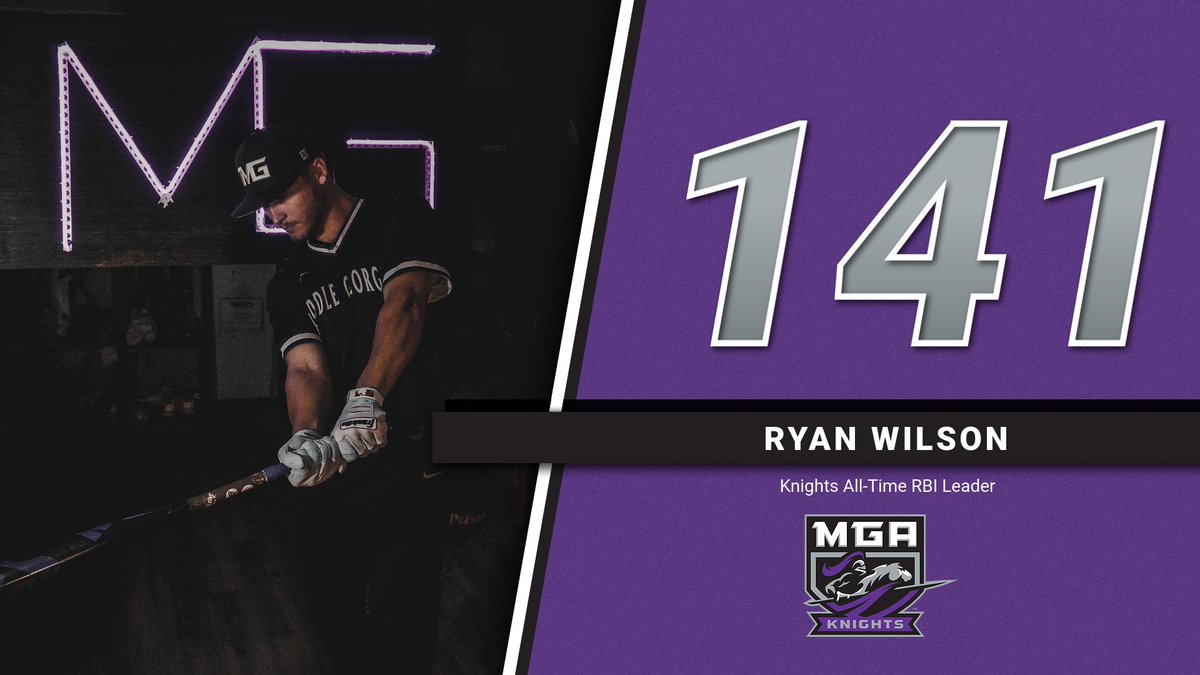 After this weekend's series at Stillman, Ryan Wilson becomes the all-time RBI leader at MGA with 141 career RBI, surpassing Andy Mocahbee!