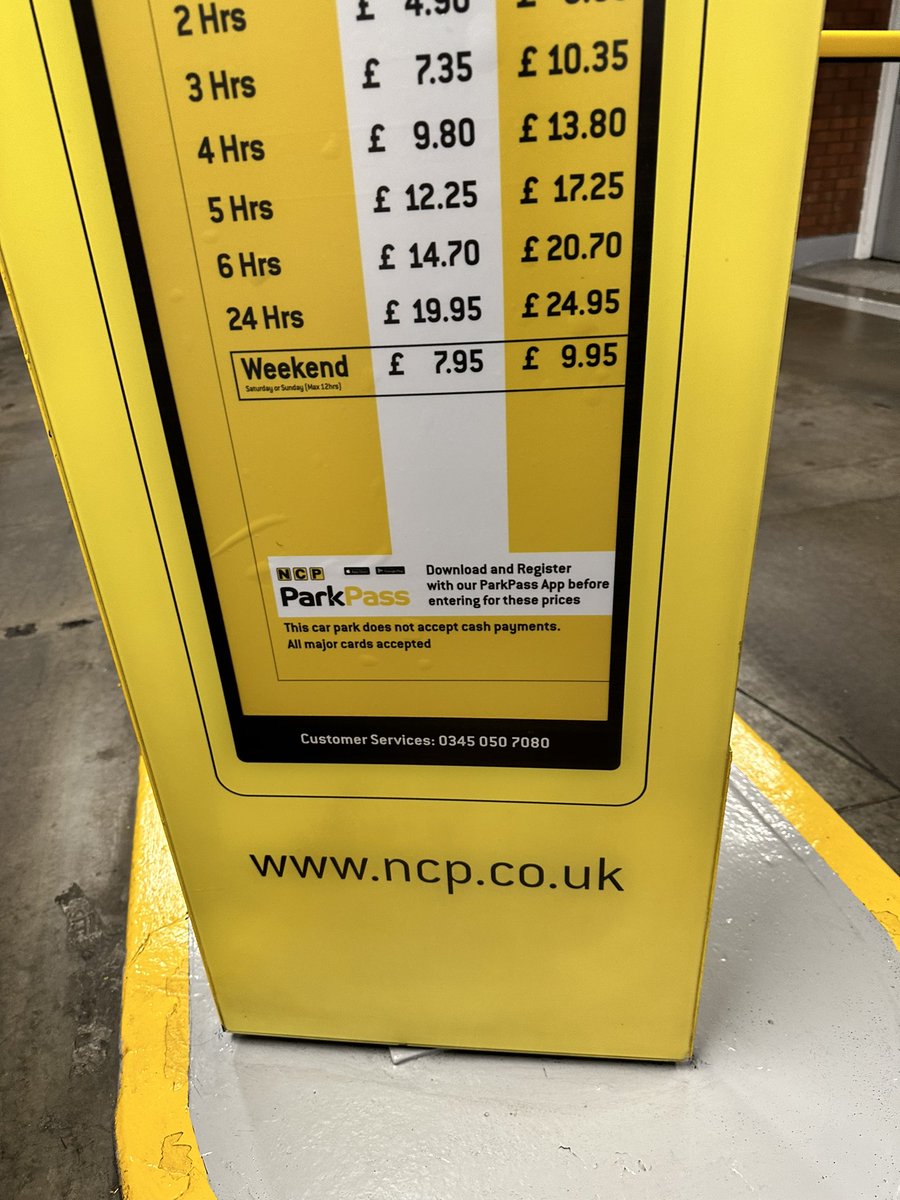MiddletonDavies's tweet photo. @ncpparking yet you’re still advertising your old prices. Disgusting false advertising!! Any comment @ncpparking https://t.co/yVeiZBZ9Cs