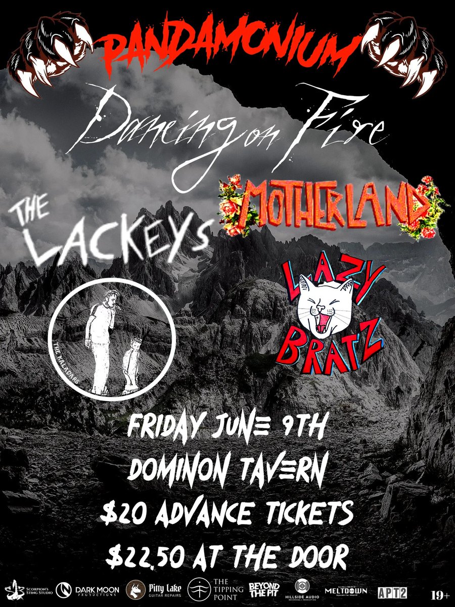 We're finally returning to the stage for the first time since 2019!
Come see us in Ottawa at the Dominion Tavern on June 9th with The Lackeys, Motherland, The Kaladars and Lazy Bratz!
facebook.com/events/1173426…