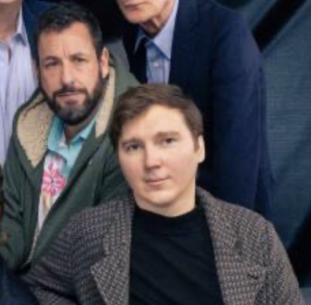 Dan0nat0r's tweet photo. The fact that Paul dano and Adam Sandler met, are friends, text about basketball, and are going to be in a movie together is something that keeps me up at night.

There’s Adam calling him “paulie” and then Paul explaining how they met 💀 WHAT IS GOING ON https://t.co/0ELBqp0cJp
