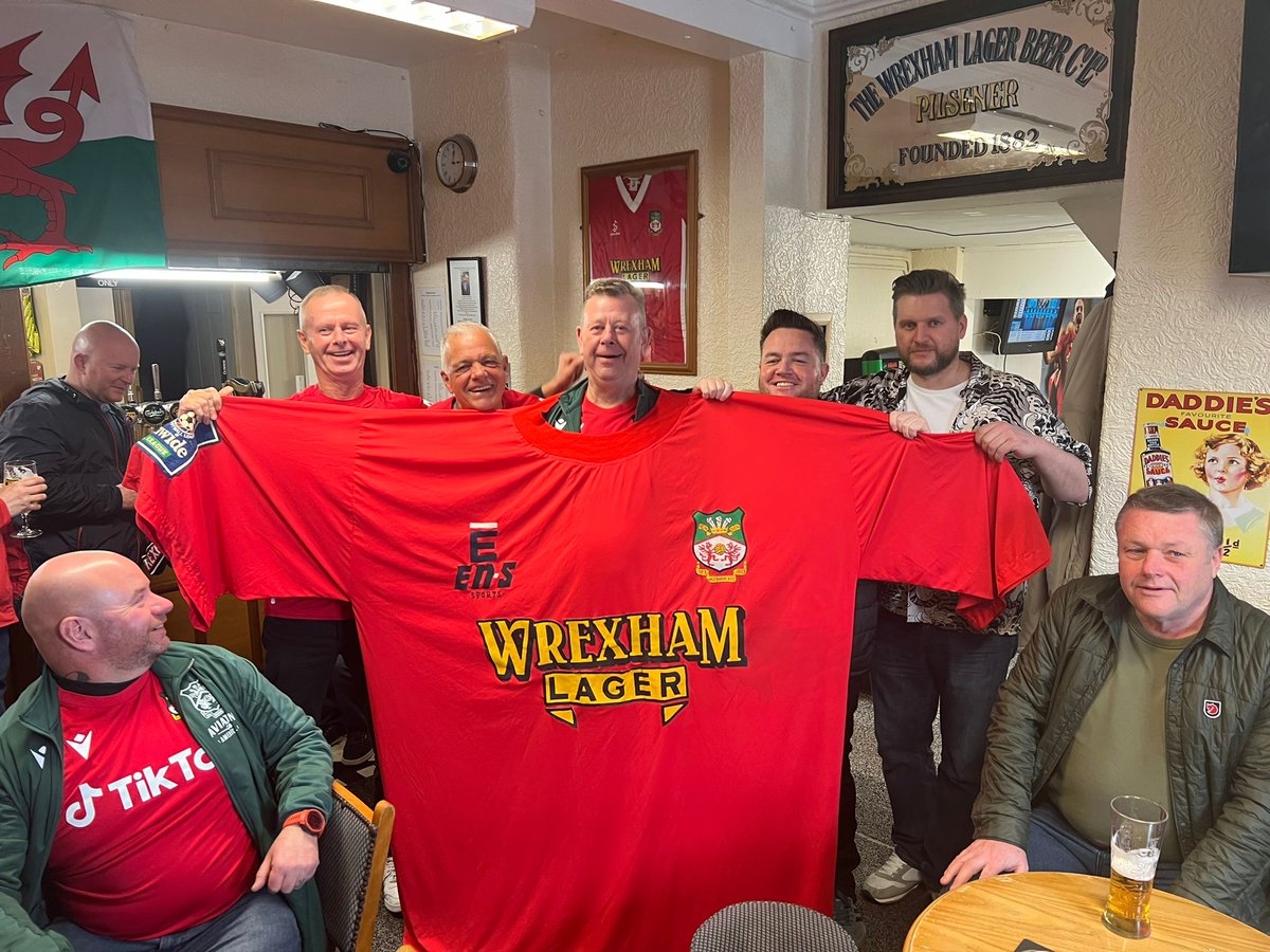 wrexham lager club on Twitter "We got the biggest Wrexham Afc shirt in