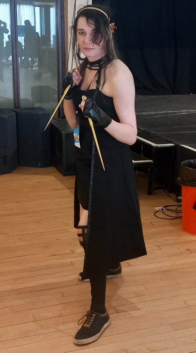 TGJessePie's tweet photo. Had fun at #scifiscarbs doing #YorForger from #SPY_FAMILY #cosplayer. Will be wearing this for the 24 hour stream in June, hoping to get the other yor cosplay soon https://t.co/KaVJtRC6AI