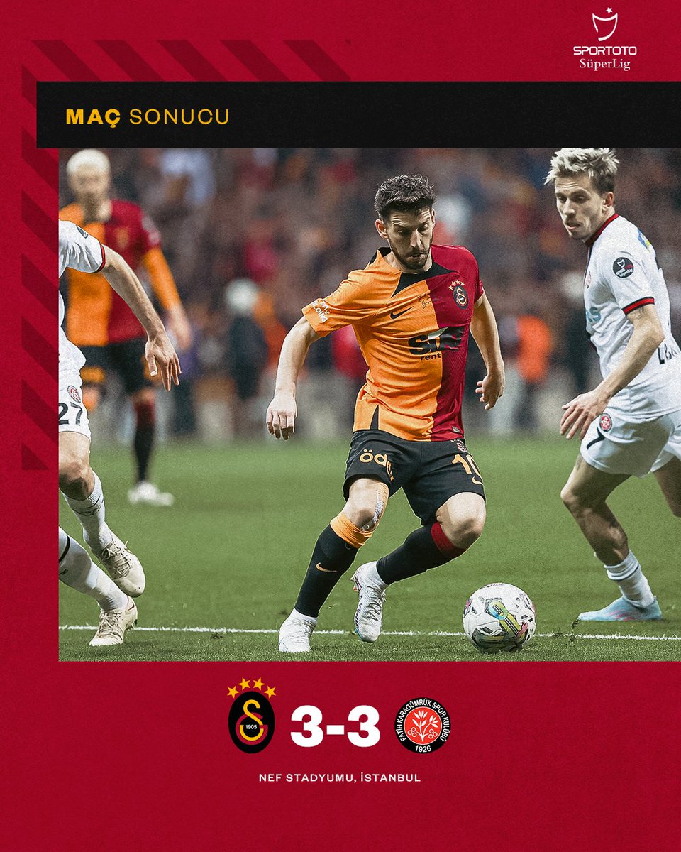 Maç sonucu: Galatasaray 3-3 V. F. Karagümrük #GSvKG