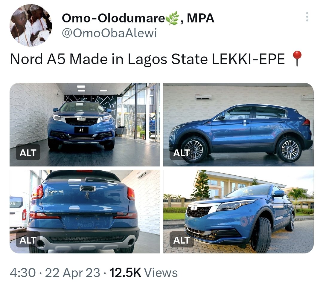 jagabanolu's tweet photo. #Yorubacars4yoruba
Ajayi Oluwatobi makes cars here in Lagos state. Yorùbá people time to patronise his business and make it grow. Why buy second hand cars that you end up fixing with fake imported spare parts lets rebuild Yorùbá land. Words don't transform a nation, BUILD BUILD! https://t.co/q8OjiGMLSr