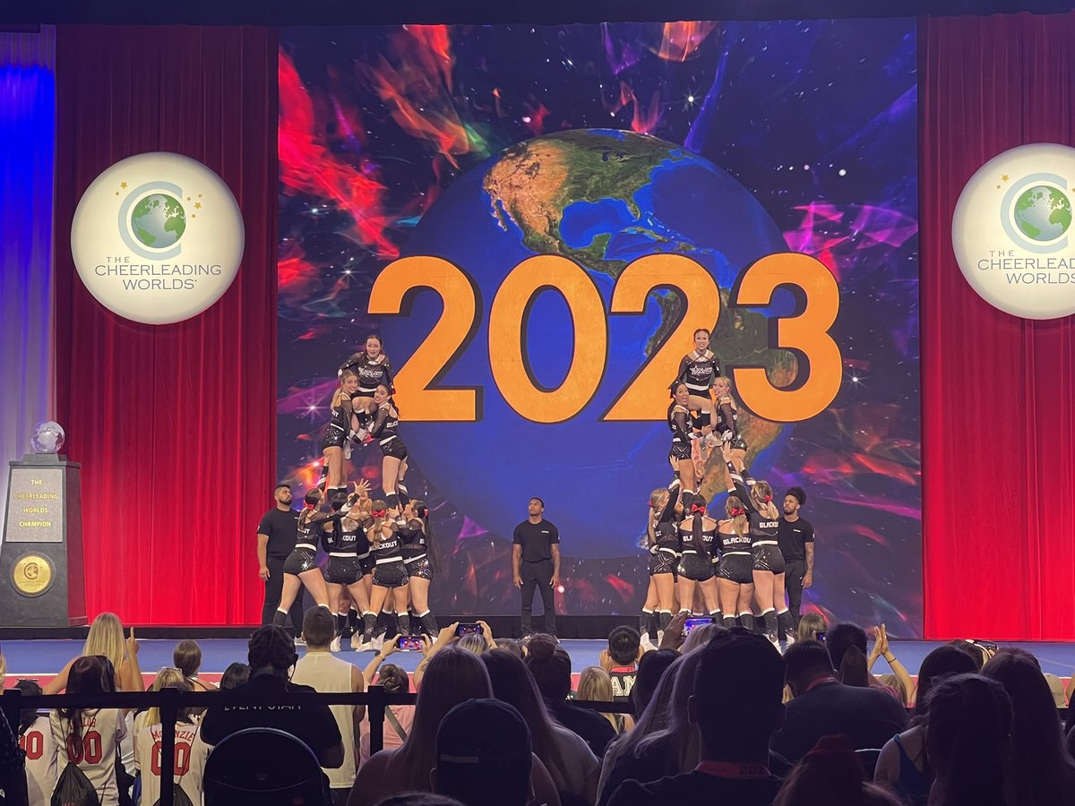 Vancouver All Stars - Black Out (Canada) just faked EVERYONE out with a false ending and then ate👏🏼up the last structure ! 

IO7 | #CheerWorlds2023