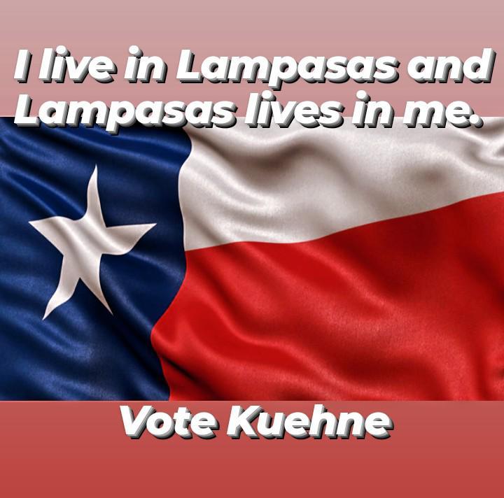 Early voting starts tomorrow and runs April 24 to May 2nd. Election day is May 6th. Get out there and VOTE, Cathy Haby Kuehne for Mayor of Lampasas. Thanks again to my friend,  Mark Guzsak aka @mark_alan6  for this amazing sign.  #votekuehneformayor