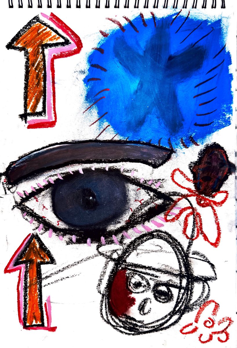 playing with oil pastels is fun