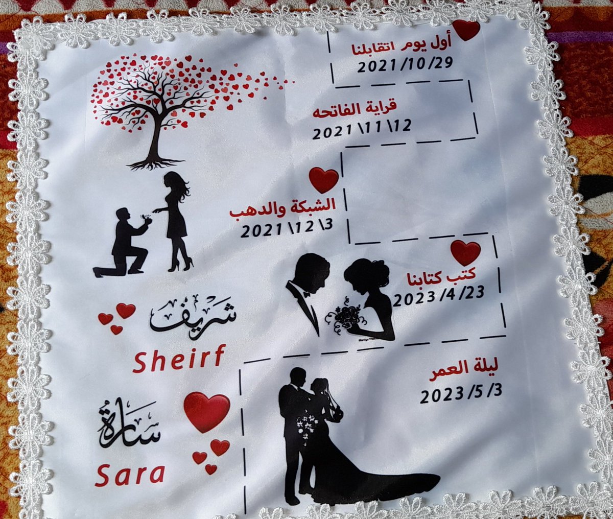 هنيئاً لي به وهنيئاً لاهلي بنسبه 🌍❤️
بوركت فاتحة العمر معك🖤
💍إصنعوا حبًا حقيقيًا مستورًا، ثم افضحوا حبّكم بخاتم وعقدٍ شرعيّ❤️❤️💍
طابَ بك العمر يا سيد الرجال و طِبت لي عمراً 
يشرفني الإنتماء الى وطن يحتويني بعد رحلة تعب ، إلى نصف روح لعلي بها أكتمل 🕊💍