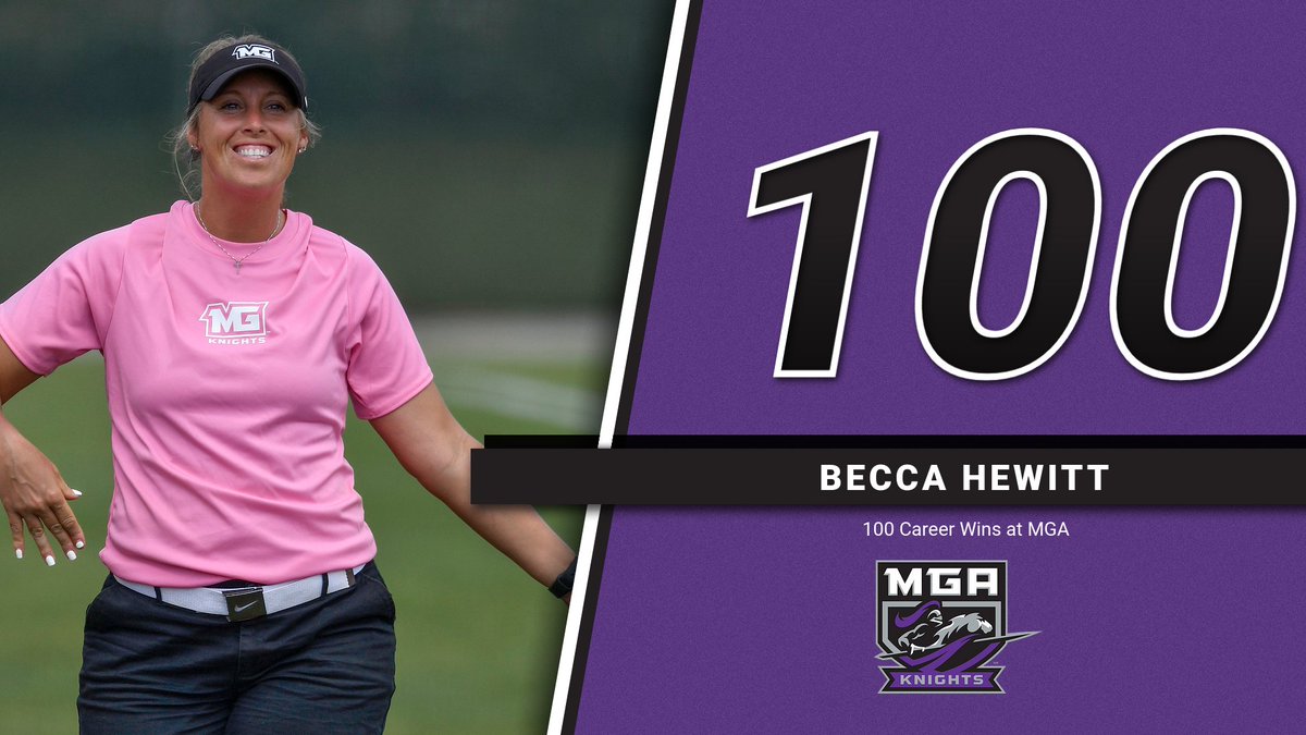 With the Knights sweep over the Toppers on Saturday, Coach Hewitt has reached the 100 win mark!