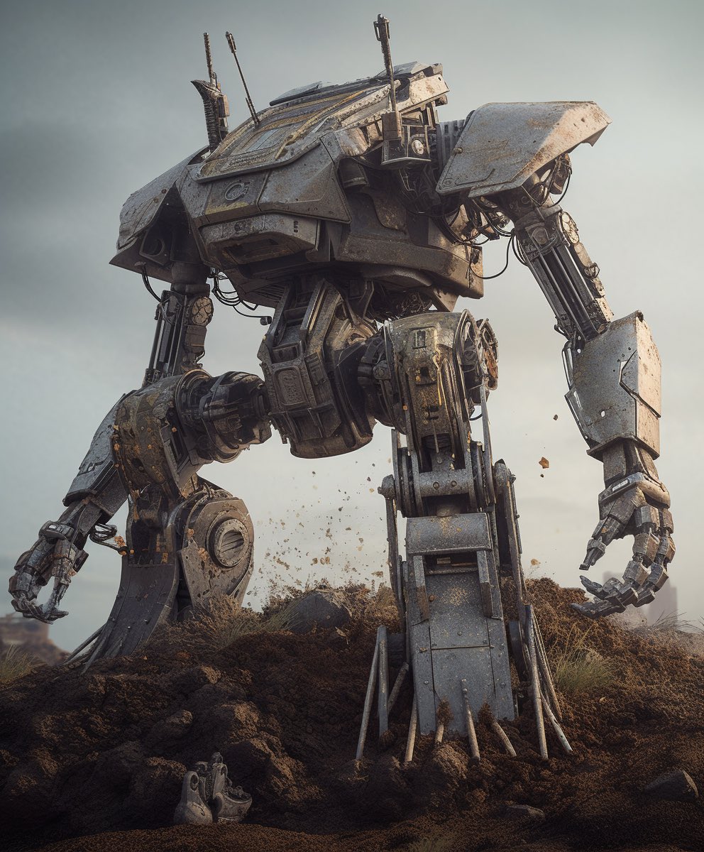 AI_creative_gal's tweet photo. A metal robot in the desert

#robot #robots #desert #metal #photography #photooftheday #artoftheday #midjourney #aiart #ai #realism #realistic #artgallery https://t.co/AR9AU5WGB9