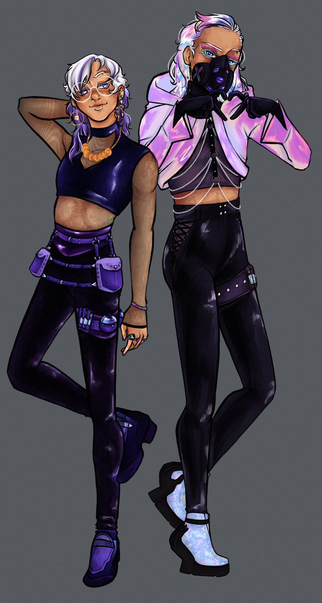 AlwaysTeaTime3's tweet image. My favorite visual improvement has to be my refs for moonshine/rhys first done in February vs the one done in November