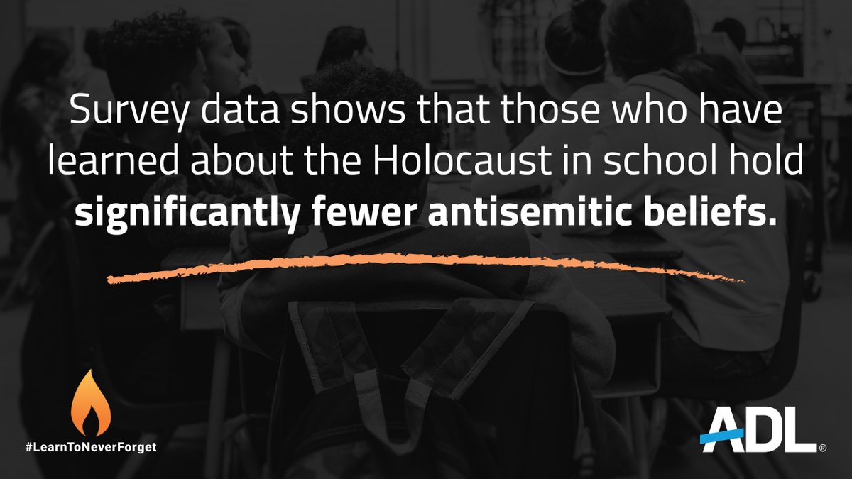 JGreenblattADL's tweet photo. The stories and images from the Holocaust challenge our sense of humanity, and learning about this history leaves a lasting impression. From this, we learn, grow, and strive for a world that rejects antisemitism and commits to "never again." #LearnToNeverForget https://t.co/JKuUSYdT49