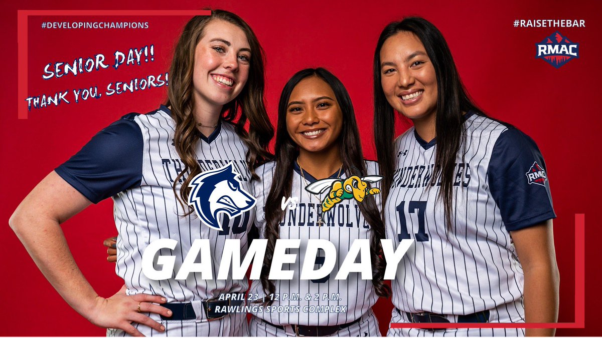 CSU-Pueblo Softball (@csupsoftball) on Twitter photo 🥎 GAME DAY
Head over to Rawlings Sports Complex for <a href="/CSUPsoftball/">CSU-Pueblo Softball</a> Senior Day
The ThunderWolves take on Black Hills State starting at Noon
LINKS: bit.ly/3HAj16Z
#DevelopingChampions #RaiseTheBar 🥎 GAME DAY
Head over to Rawlings Sports Complex for <a href="/CSUPsoftball/">CSU-Pueblo Softball</a> Senior Day
The ThunderWolves take on Black Hills State starting at Noon
LINKS: bit.ly/3HAj16Z
#DevelopingChampions #RaiseTheBar
