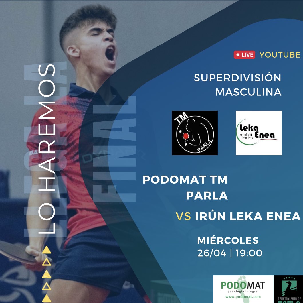 tmparla's tweet photo. 𝐄𝐒𝐓𝐄 𝐌𝐈𝐄́𝐑𝐂𝐎𝐋𝐄𝐒 𝐓𝐄𝐍𝐄𝐌𝐎𝐒 𝐎𝐓𝐑𝐀 𝐂𝐈𝐓𝐀 𝐂𝐎𝐍 𝐋𝐀 𝐇𝐈𝐒𝐓𝐎𝐑𝐈𝐀

🔥 Llenemos el Vicente del Bosque y consigamos un buen resultado para conseguir la permanencia en la Superdivisión Masculina

🕖 Miércoles a las 19:00 horas

1/2 https://t.co/P09VHDvpid