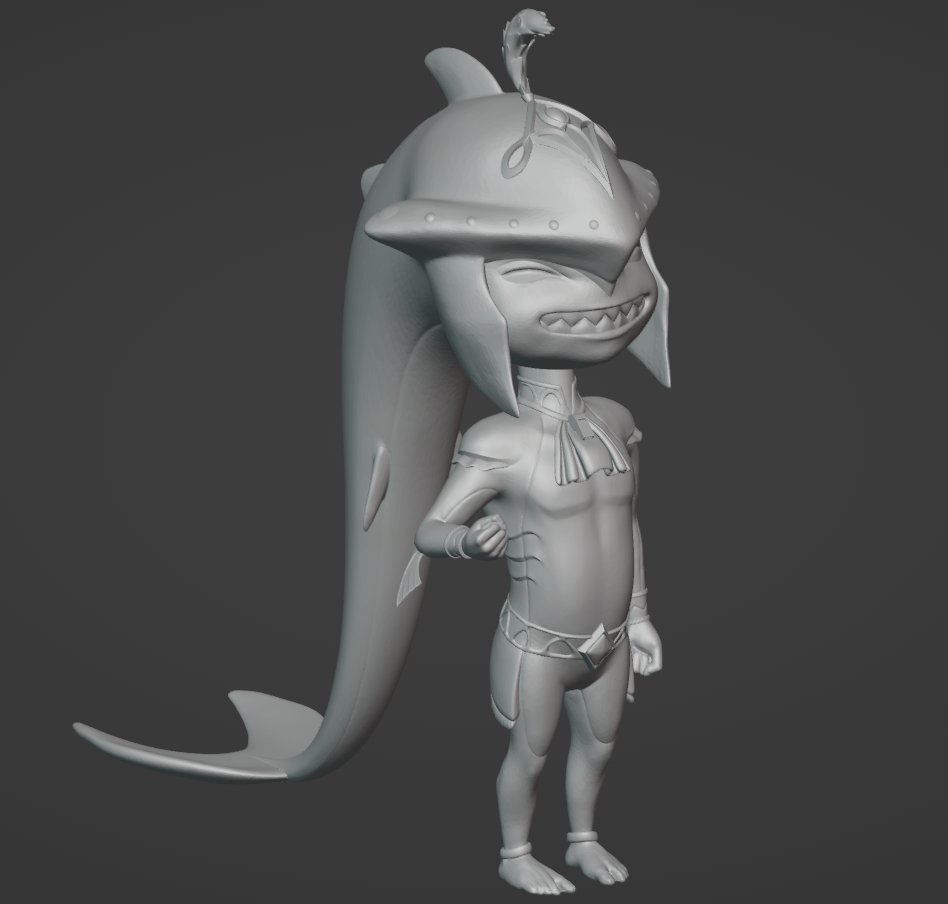 Makingtmadness's tweet image. Por fin está terminado!!
La pose no es exactamente la misma, porque he tenido bastantes problemas al hacer el rig con blender... Aún así estoy muy satisfecho con el resultado 😭🥹🥹
