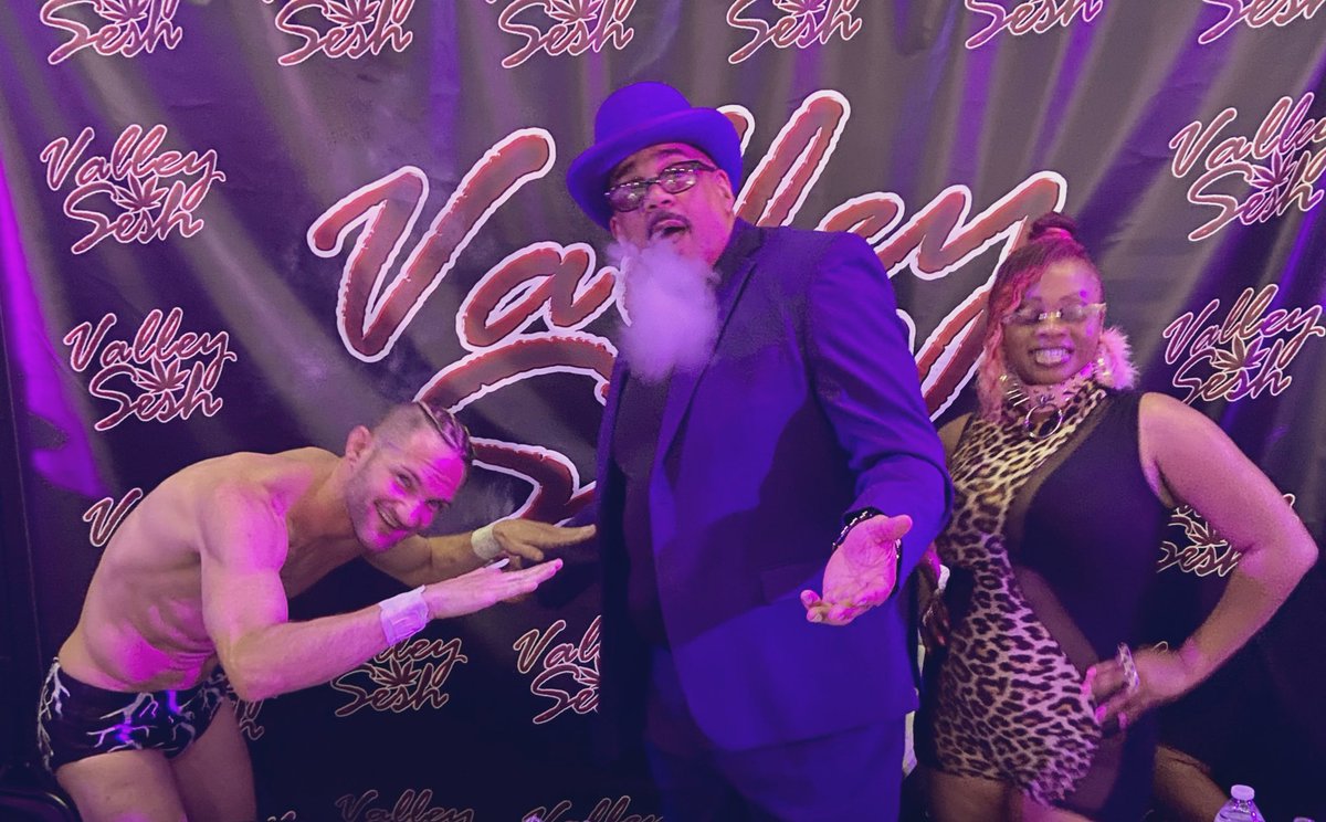 It’s been a privilege to party with the <a href="/TheGodfatherWWE/">Charles Wright</a> a few times.
I thanked him for being an inspiration to me and for all the memories I’ll cherish. 
Call me whatever you want. 
I danced and rode with the 💨 🚂 conductor himself! 
Best life achieved.