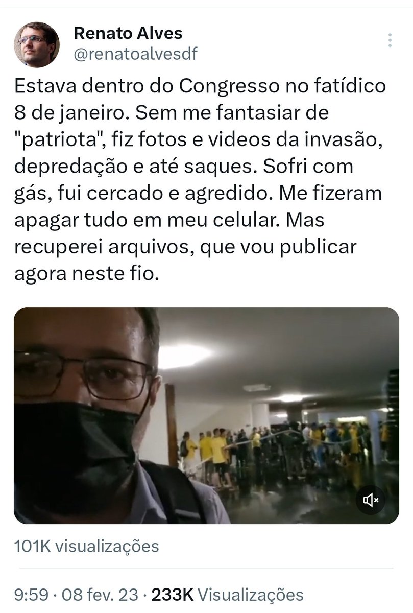 saritacoelho's tweet photo. O fotógrafo Adriano Machado é o que aparece cumprimentando invasor no vídeo viralizado hoje. Já o jornalista Renato Alves também postou imagens de dentro dos prédios vandalizados. Assim como a suposta líder dos atos, ambos têm publica��ões q indicam se tratar de antibolsonaristas. https://t.co/X4bXtt6C1B
