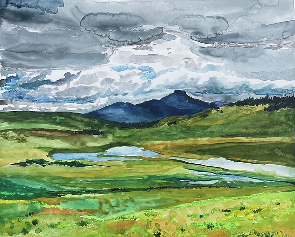 New artwork for sale! - "View of the Bighorn Mountains on a stormy day." - fineartamerica.com/featured/view-… <a href="/fineartamerica/">Fine Art America</a>