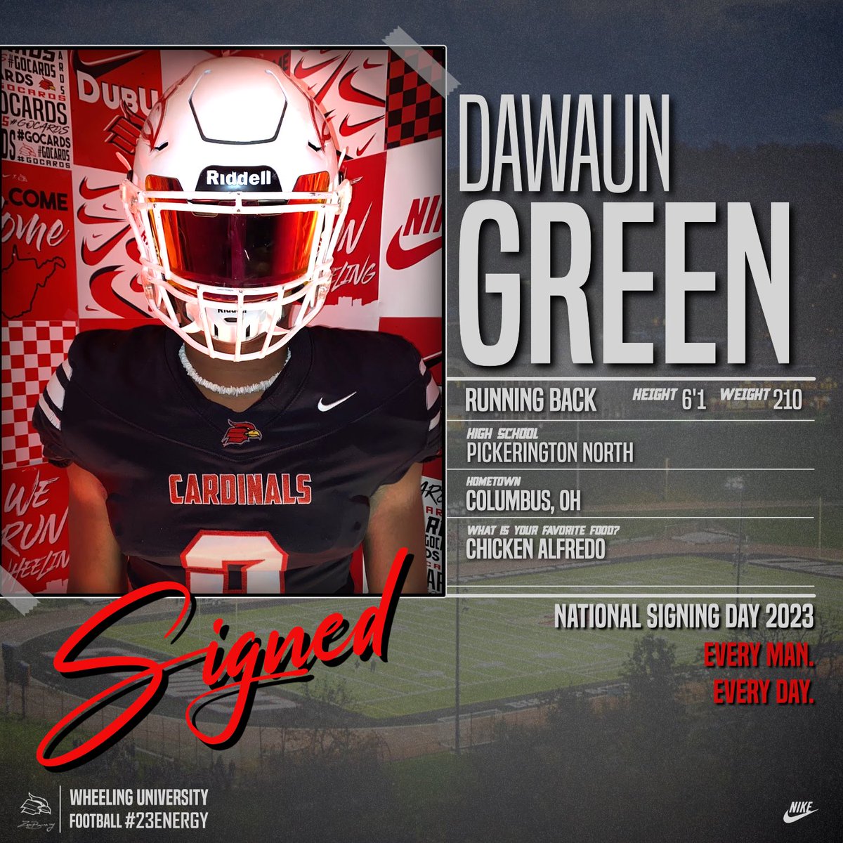 🔥💯| #23ENERGY

✍🏾| Dawaun Green
📱| <a href="/DawaunGreen/">Dawaun Green</a> 
📍| Pickerington North HS (OH)
🚨| Running Back
📋| 6’ 1” 210
🎥| hudl.com/video/3/130411…

#Team6 | #FAMILY